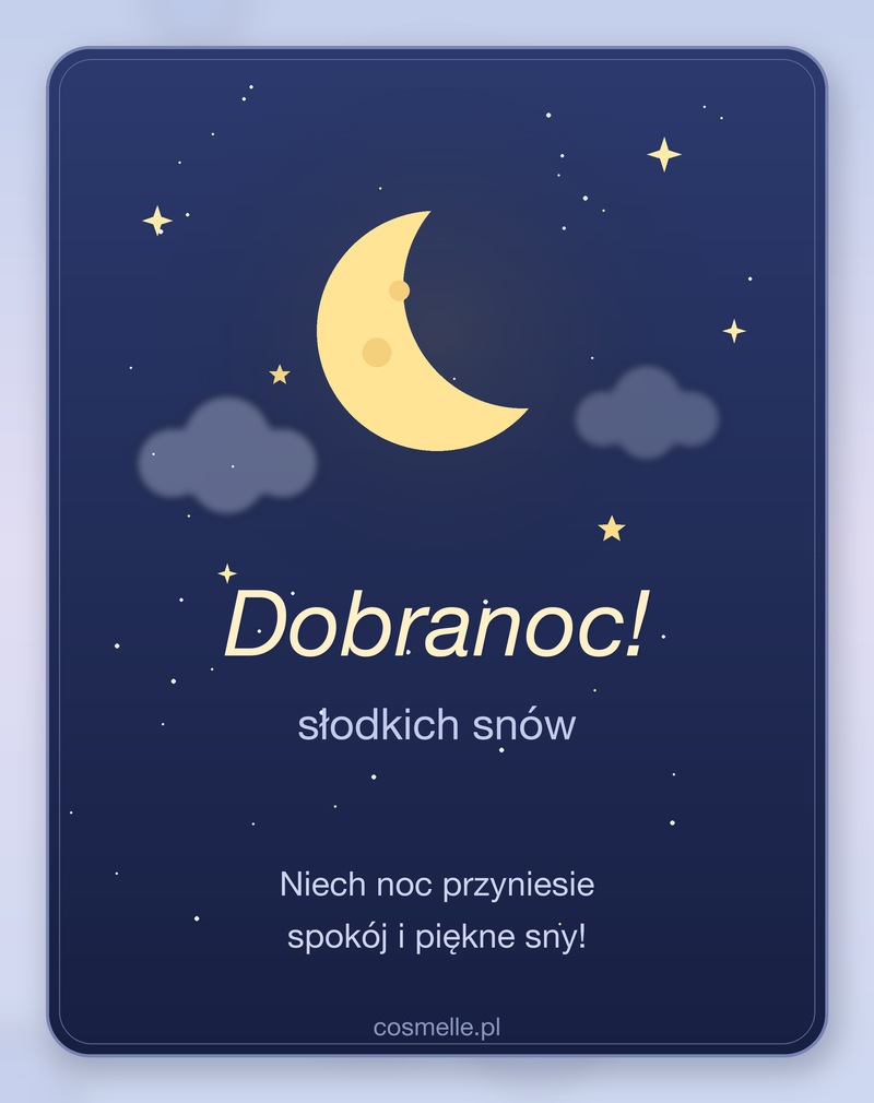 Obrazek na dobranoc