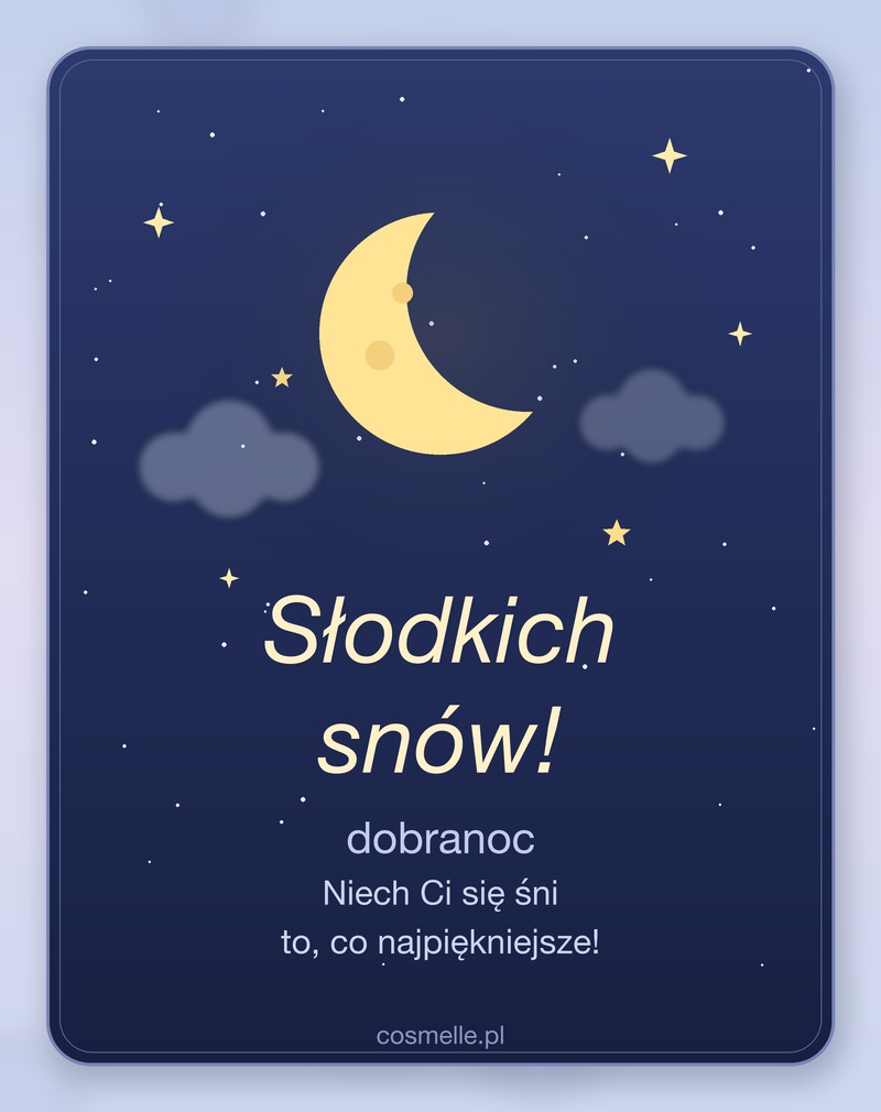 Słodkich snów