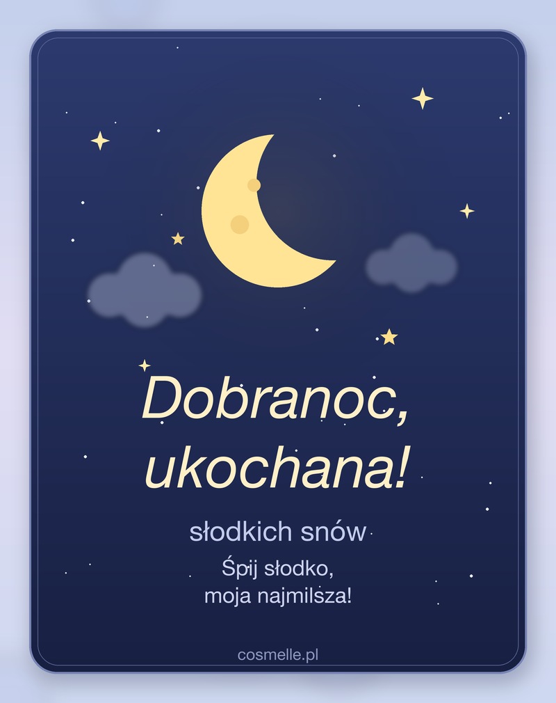 Dobranoc, ukochana