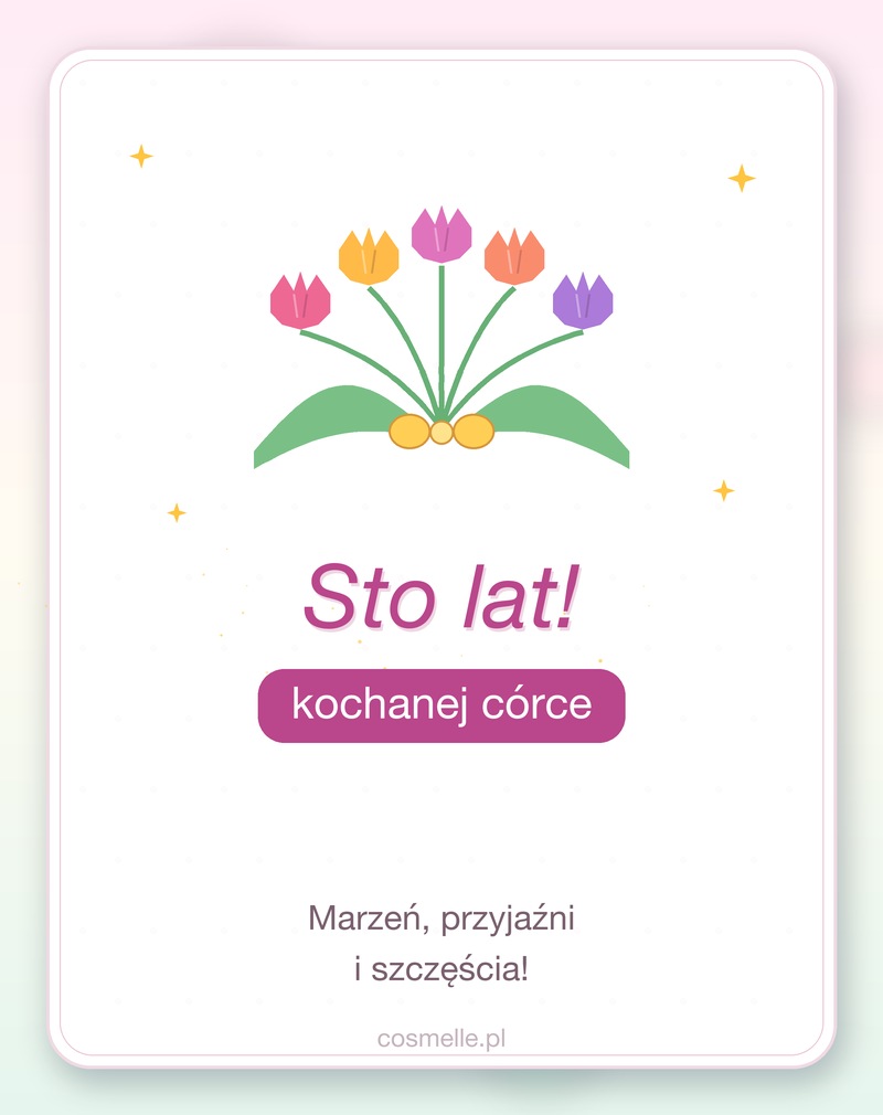 Wierszowane życzenia dla córeczki