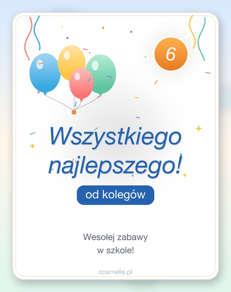 Życzenia dla kolegów ze szkoły