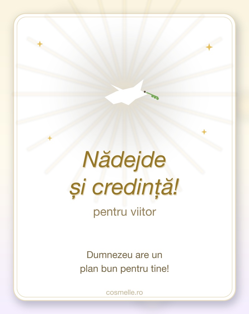 Urări cu nădejde pentru viitor