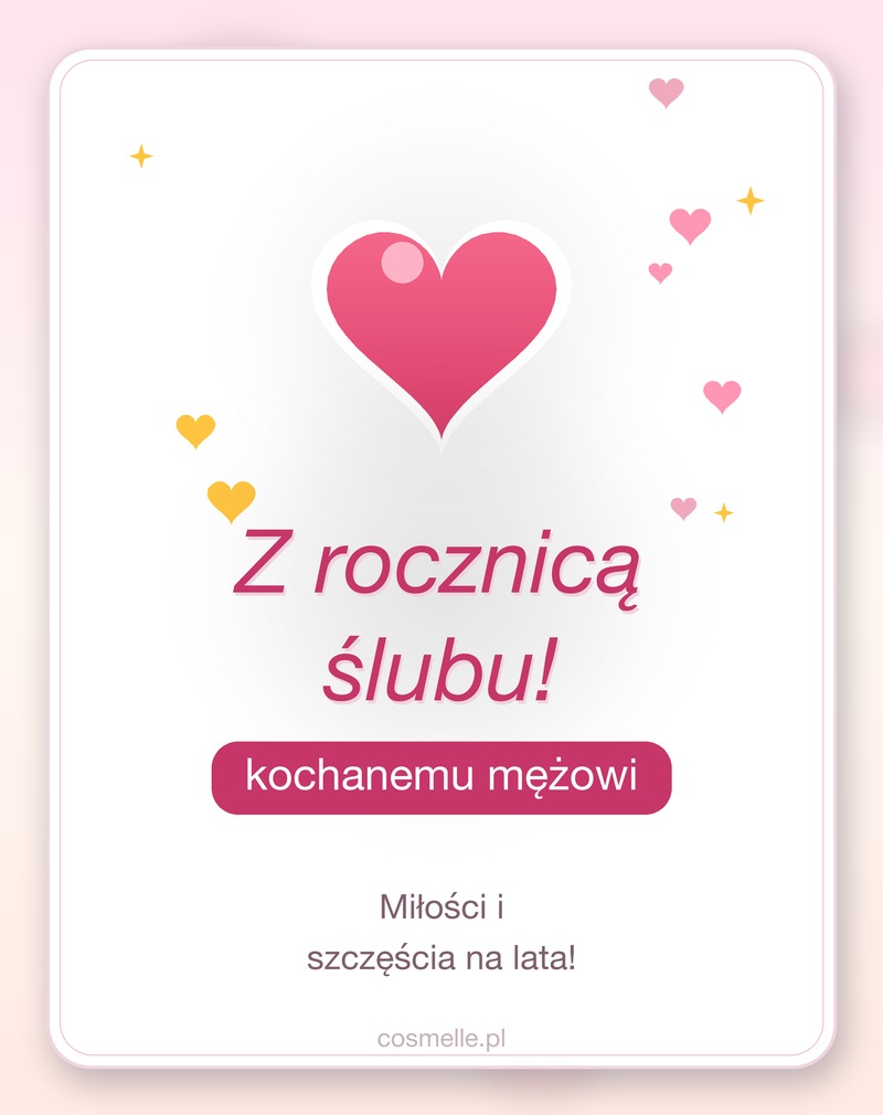 Krótkie życzenia rocznicowe dla męża