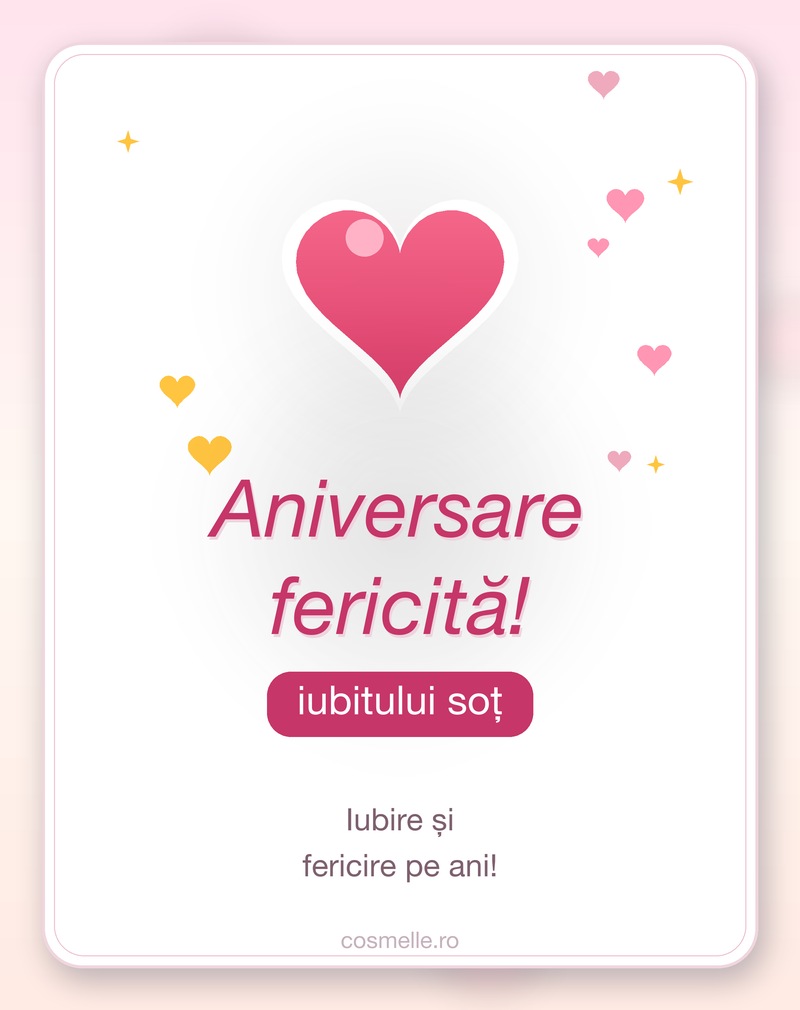 Urări scurte de aniversare pentru soț
