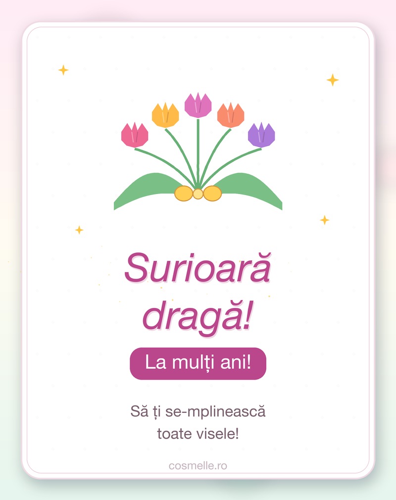 Surioară dragă, să ți se împlinească visele
